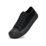 Classic Low-Top Canvas Shoes - Black