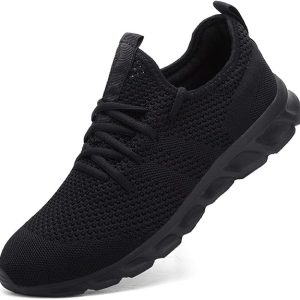 Super Breathable Casual Sneakers-Black