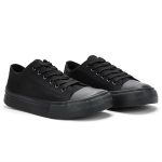 Classic Low-Top Canvas Shoes - Black