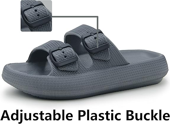 Comfortable Adjustable EVA Slippers - Gray