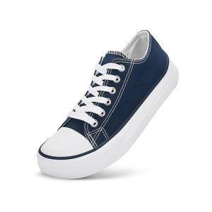 Classic Low-Top Canvas Shoes - Blue