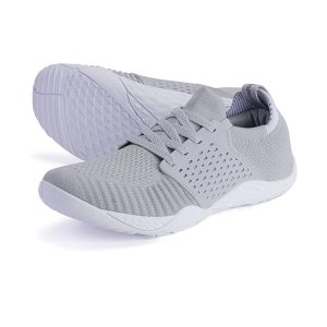 High-Performance Running Shoes - Gray and White