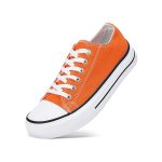 Classic Low-Top Canvas Shoes - Orange