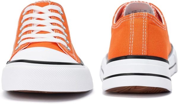 Classic Low-Top Canvas Shoes - Orange